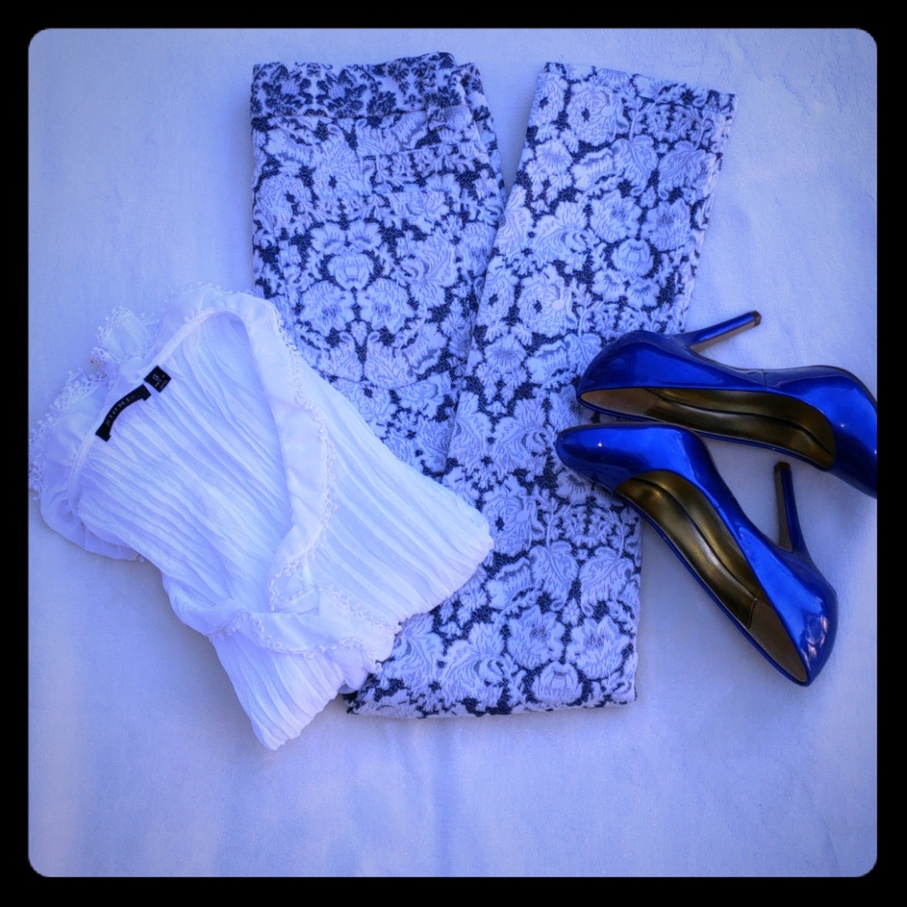 Floral print jeans by Philosophy